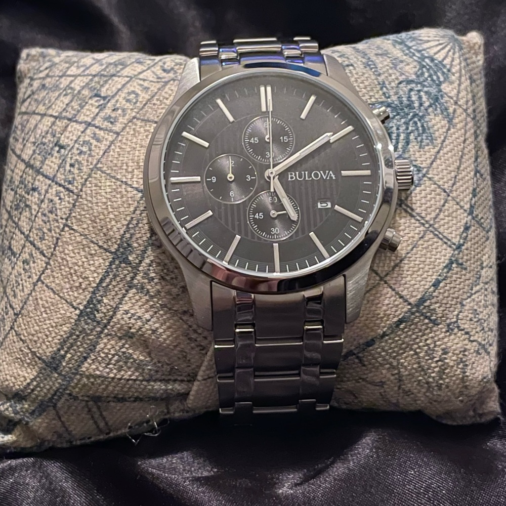 Bulova Chronograph Stainless Steel Watch - Men